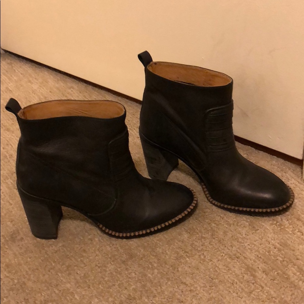 Barely worn black booties